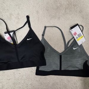 Nike Women's Light Support Sports Bras - Black & Heather Grey